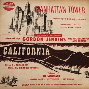Vintage Manhattan Tower and California Vinyl Record